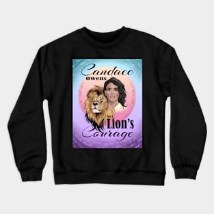 Candace Owens Lion Heart purple teal Crewneck Sweatshirt